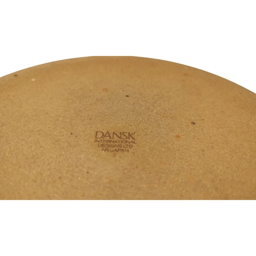 Dansk Nielstone Spice Casserole Lid Tan Brown Speckled Ten‎ Inch Japan Vintage
